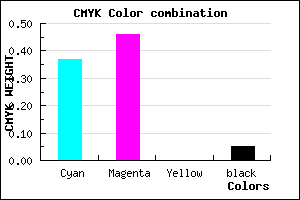 #9782F1 color CMYK mixer