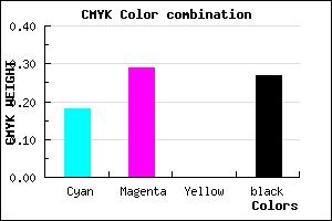 #9783B9 color CMYK mixer