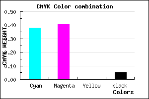 #9790F3 color CMYK mixer