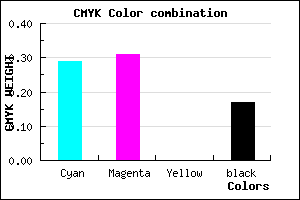 #9792D4 color CMYK mixer