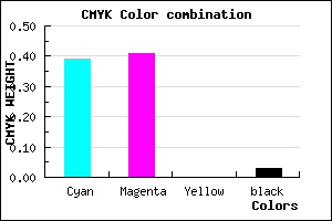 #9792F8 color CMYK mixer