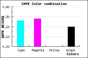 #9793CD color CMYK mixer