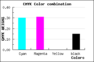 #9794D8 color CMYK mixer