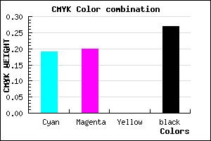 #9795BB color CMYK mixer