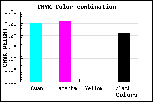 #9796CA color CMYK mixer