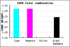 #9797CF color CMYK mixer