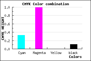 #9702E2 color CMYK mixer
