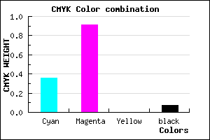 #9715ED color CMYK mixer