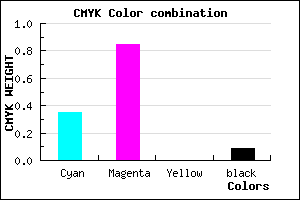 #9723E9 color CMYK mixer