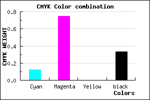 #972BAB color CMYK mixer
