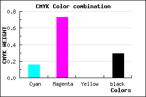 #9730B4 color CMYK mixer