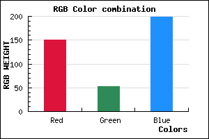 rgb background color #9734C6 mixer