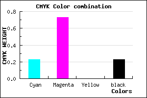 #9735C5 color CMYK mixer