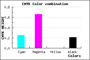 #9745C9 color CMYK mixer