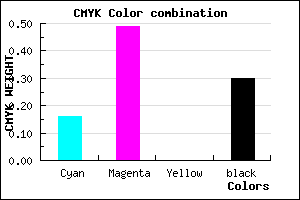 #975BB3 color CMYK mixer