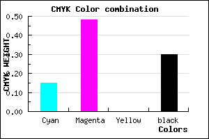#975CB2 color CMYK mixer