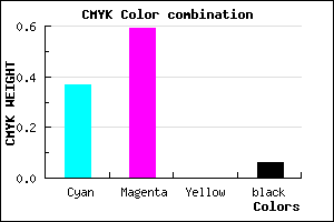 #9763F0 color CMYK mixer
