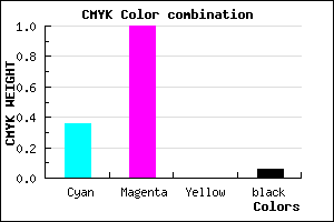 #9801EF color CMYK mixer