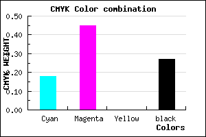 #9865B9 color CMYK mixer