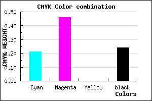 #9869C1 color CMYK mixer