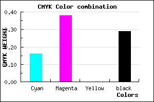 #9870B4 color CMYK mixer