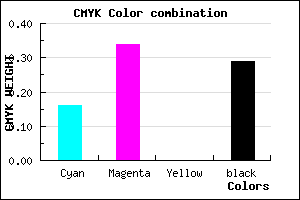 #9876B4 color CMYK mixer
