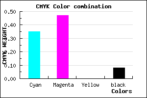 #987CEB color CMYK mixer