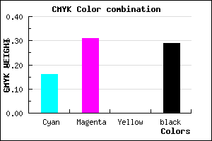 #987DB5 color CMYK mixer