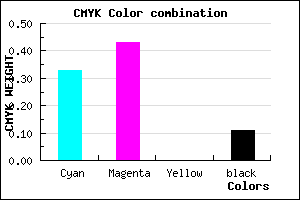 #9880E2 color CMYK mixer