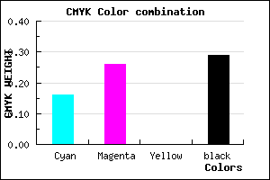 #9886B6 color CMYK mixer