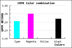#9887C1 color CMYK mixer