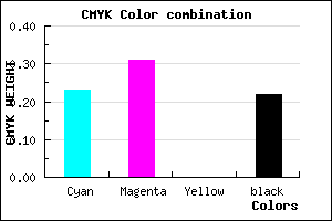 #9888C6 color CMYK mixer