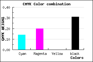 #988DB1 color CMYK mixer