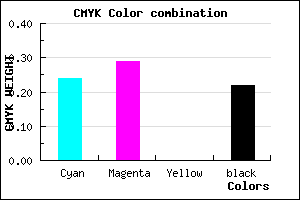 #988EC8 color CMYK mixer