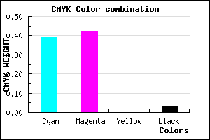 #9890F8 color CMYK mixer
