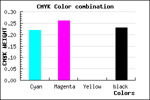 #9892C4 color CMYK mixer