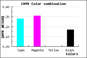#9892D4 color CMYK mixer