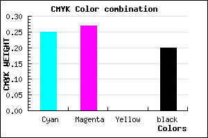 #9894CC color CMYK mixer