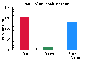 rgb background color #980F84 mixer