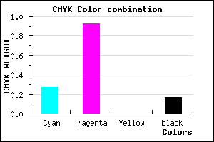 #980FD3 color CMYK mixer