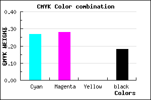 #9896D0 color CMYK mixer