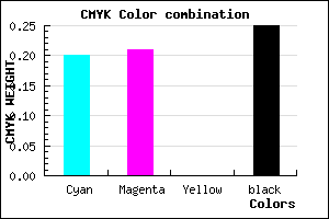#9897BF color CMYK mixer
