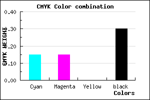 #9898B2 color CMYK mixer