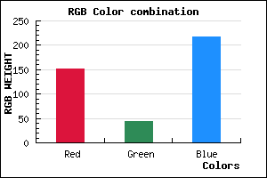 rgb background color #982CDA mixer