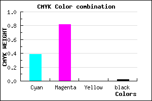 #982CFA color CMYK mixer