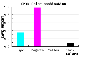 #9805EB color CMYK mixer