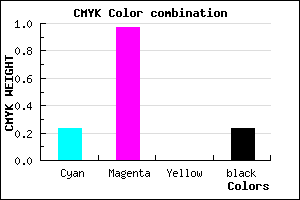 #9806C5 color CMYK mixer