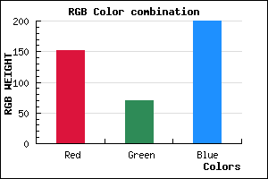rgb background color #9846C8 mixer