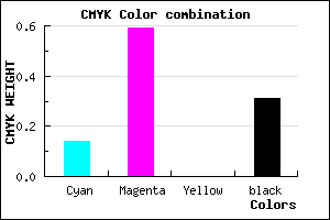 #9849B1 color CMYK mixer