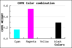 #9853B5 color CMYK mixer